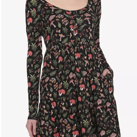 Mushroom & Leaf Dress - Picture 1 of 8